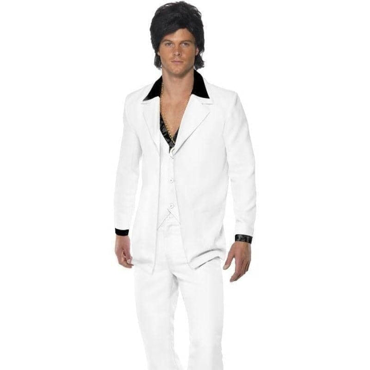 1970s White Disco Suit Adult Costume_1