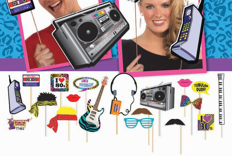 1980s Photobooth Kit 18pc I Love the 80s 5