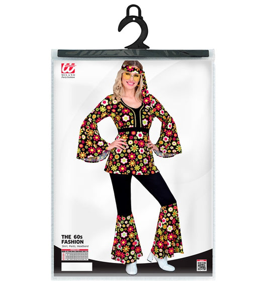 The 60S Fashion - Flowers Shirt, Pants, Headband