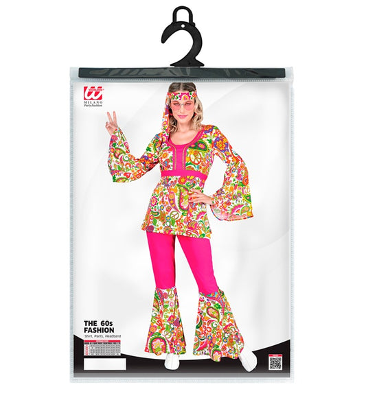 The 60S Fashion - Peace & Paisley Shirt, Pants, Headband