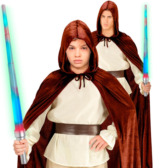 Extendable Light Saber 90 Cm - 4 Light Functions Fast Flashing Color Changing Light, Fade-In Fade-Out Color Changing Light, Steady White Light, Fast Flashing Red-Green-Blue Light