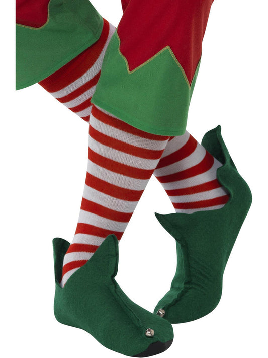 Striped Socks Long Red White Adult Xmas Costume Accessory 2