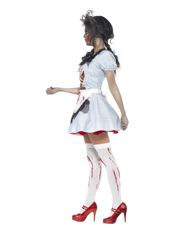 Horror Zombie Countrygirl Costume Blue Dorothy Wizard of Oz  Dress
