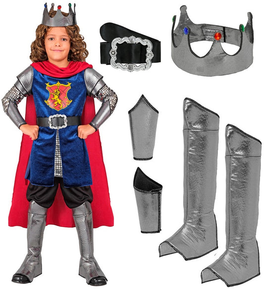 King Coat With Cape, Belt, Cuffs, Crown, Boot Covers