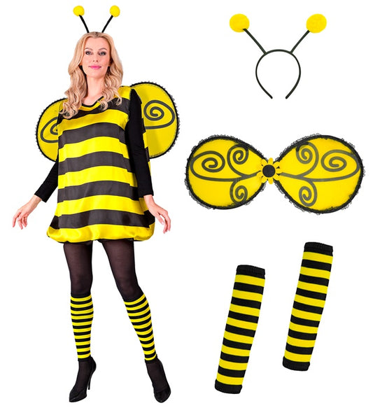 Bee Dress, Leg Warmers, Wings, Antennas