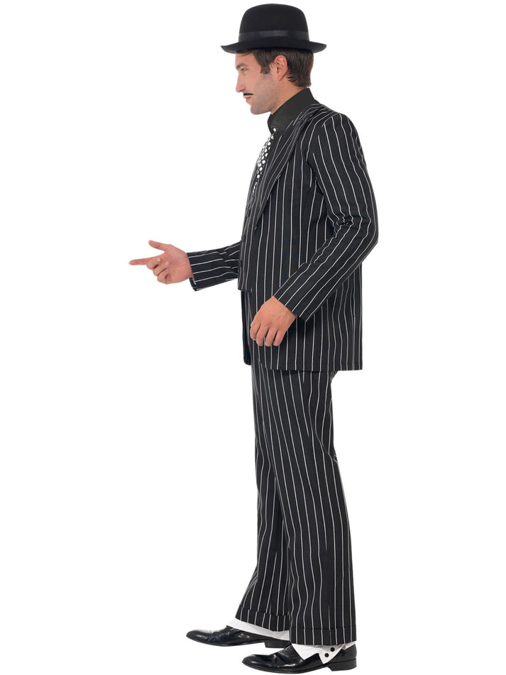 Vintage Gangster Boss Costume Pinstripe Jacket Adult