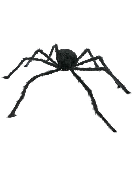 Giant Hairy Spider with Light Up Eyes Black Bendy Legs 102cm 2