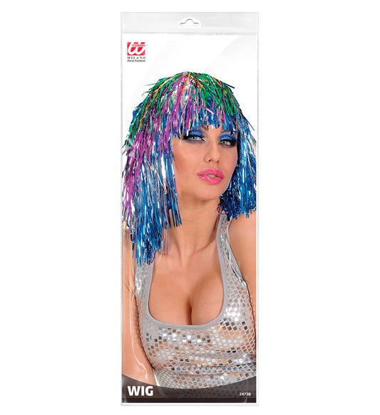 Multicolor Tinsel Wig In Polybag