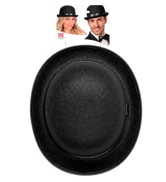 Big Black Bowler Hat Felt