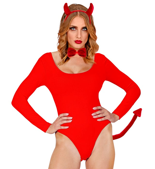 Devil Dress-Up Set Horns, Bowtie, Tail