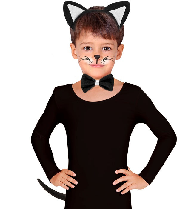 Cat Dress-Up Set Ears, Bowtie, Tail
