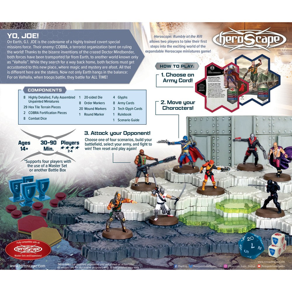 GI JOE Heroscape Rumble at the Rift Battle Box Board Game