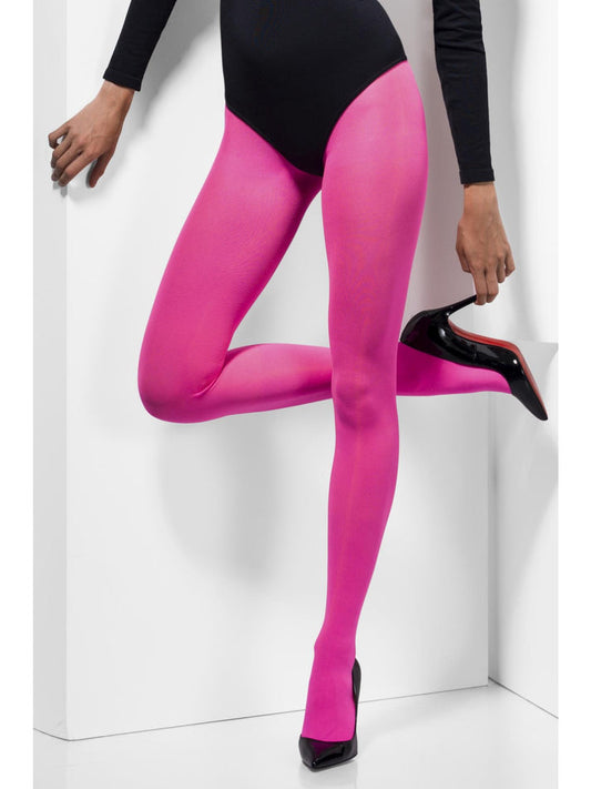 Opaque Tights Adult Pink Costume Accessory 2