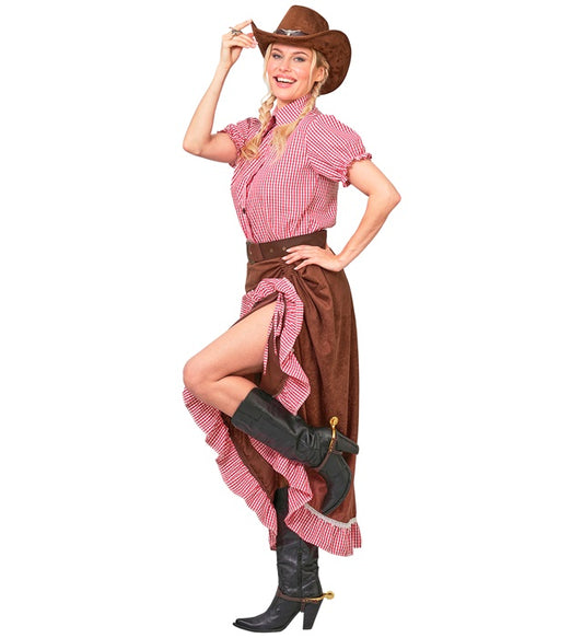 Cowgirl Shirt, Skirt, Belt