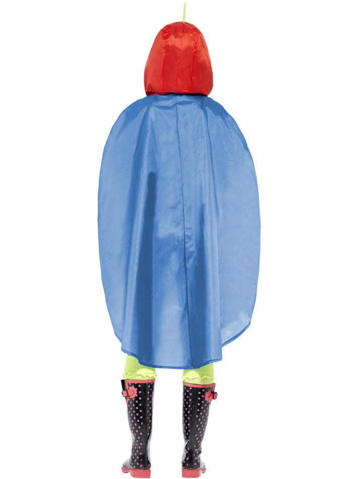 Parrot Party Poncho Adult Red Yellow Shower Resistant Festival Accessory