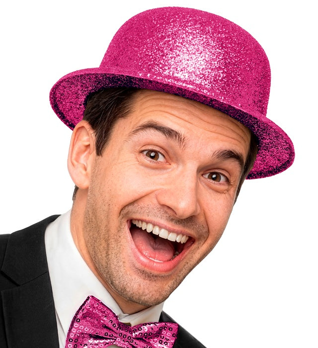 Pink Bowler Hat