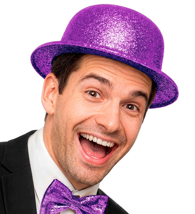 Purple Bowler Hat