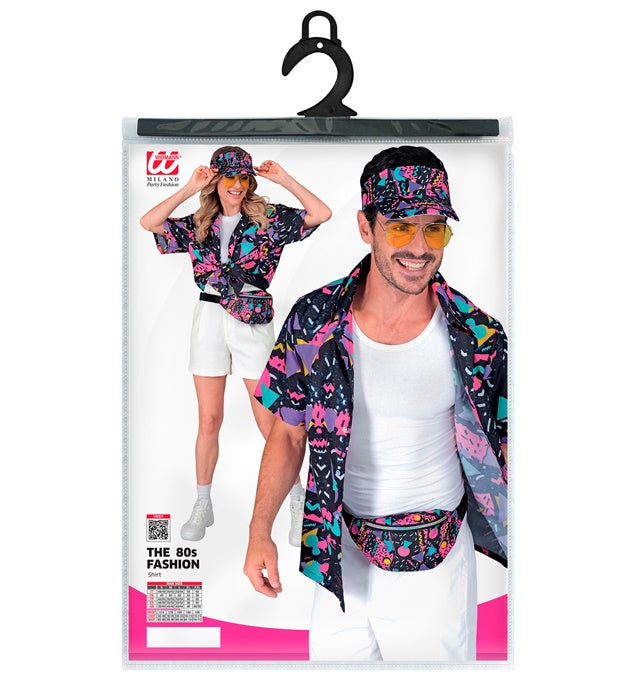 The 80S Funky Fashion - Funky Black Shirt