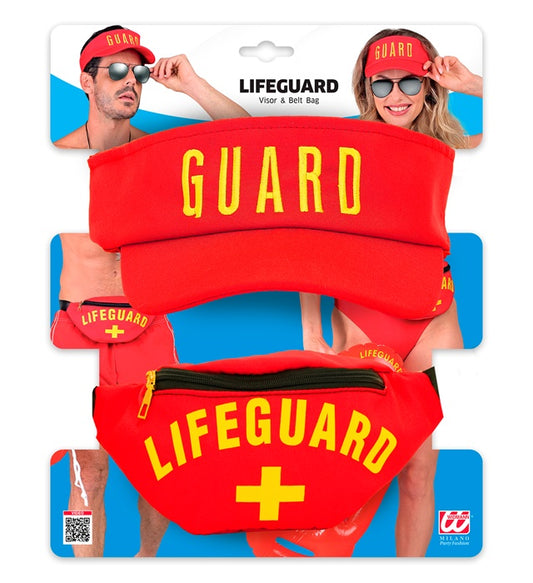 Lifeguard Visor & Belt Bag