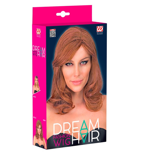 Brown-Pink Bella Dream Hair Wig In Color Box