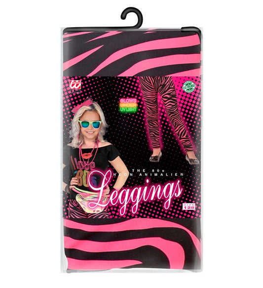 Neon Pink Animalier The 80S Leggings