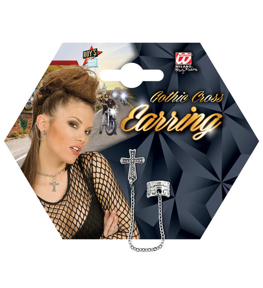 Gothic Cross Earring