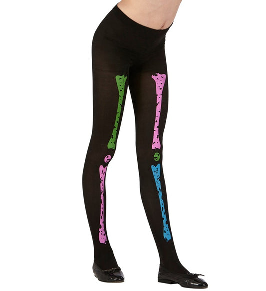 Neon Skeleton Pantyhose 70 Den