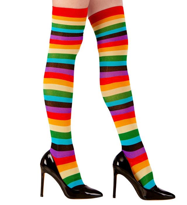 Rainbow Over The Knee Socks Heavy Quality