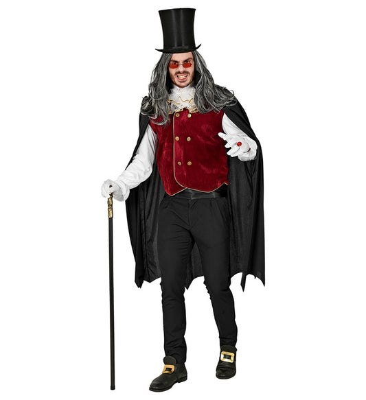 Vampire Shirt With Vest And Jabot, Cape With Collar