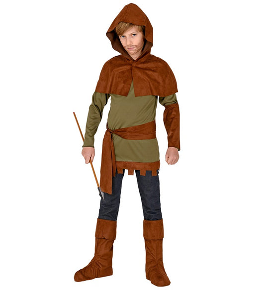 Robin Of Sherwood Coat, Arm Guard, Hooded Capelet, Belt, Boot Covers