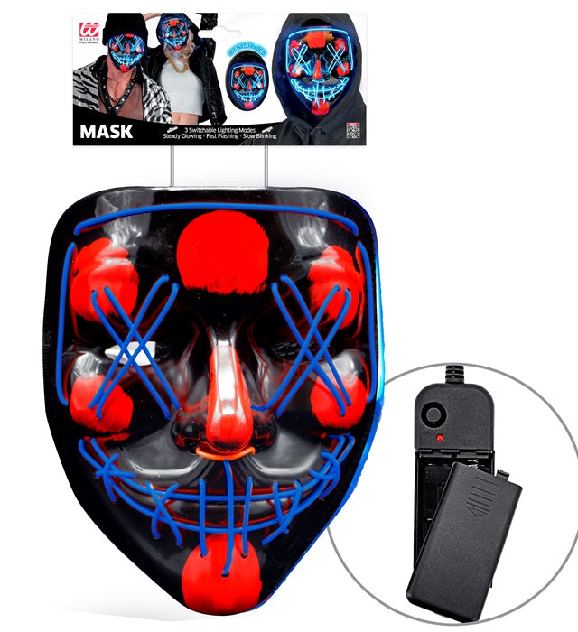 Blue Led Scary Mask