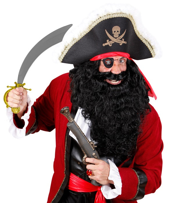 Pirate Saber With Eye-Patch 47 Cm