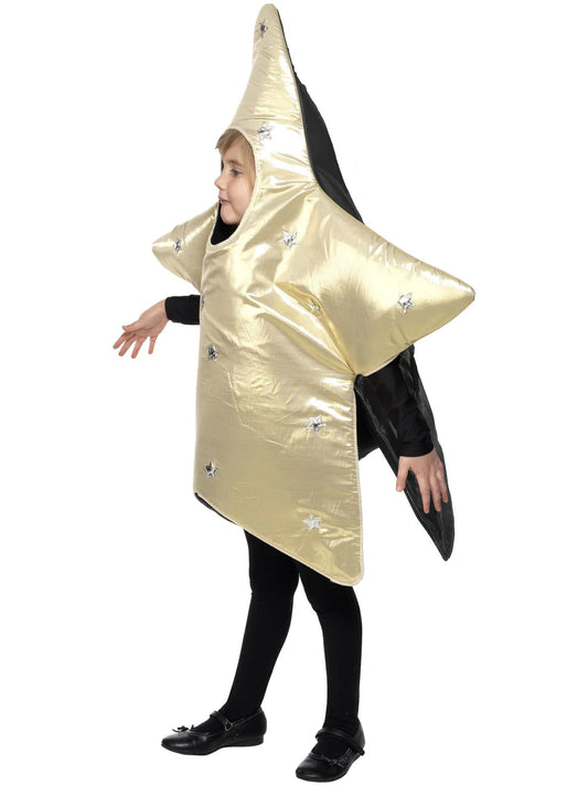 Christmas Star Costume Kids Gold Tabbard 2