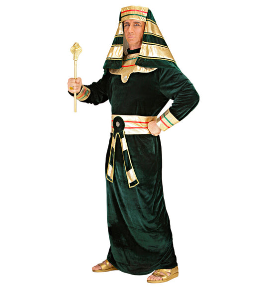 Pharaoh Robe With Collar, Belt, Headpiece