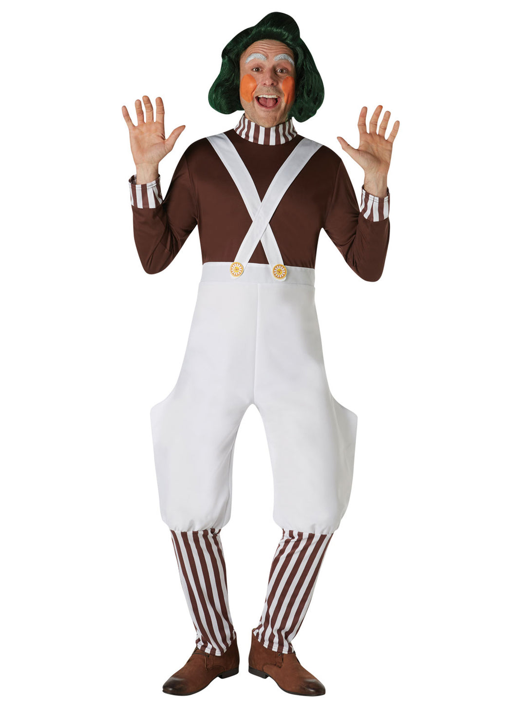 Oompa Loompa Wig Adult Green Hair