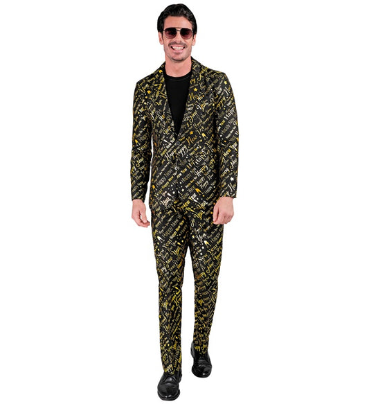 Happy New Year Party Fashion Suit Jacket, Pants