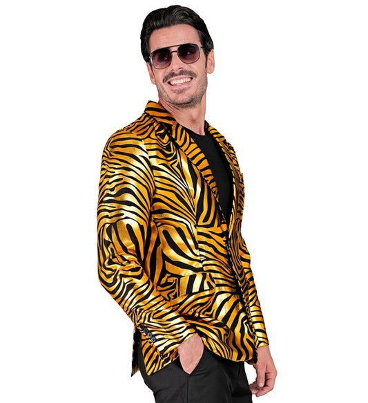 Gold Animalier Party Fashion Jacket Jacket