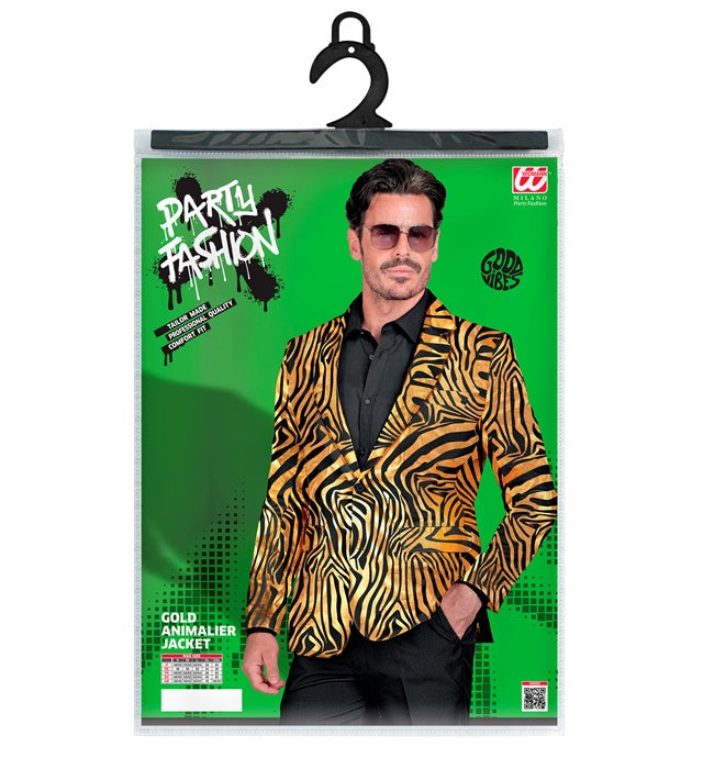 Gold Animalier Party Fashion Jacket Jacket