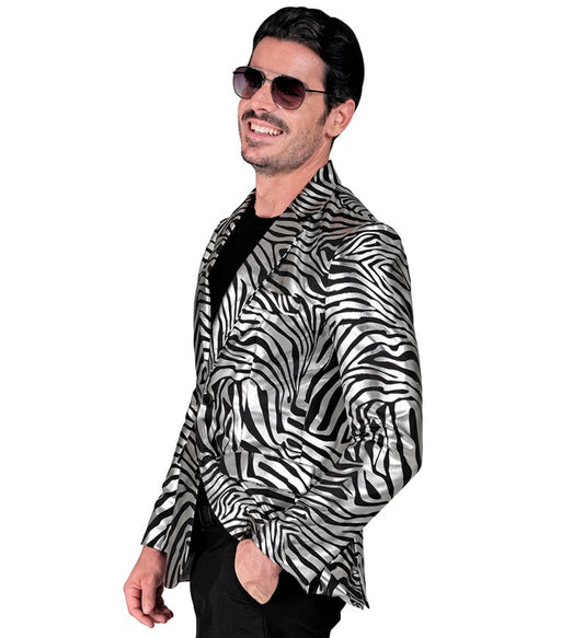 Silver Animalier Party Fashion Jacket Jacket