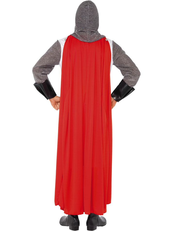 St George Hero Costume Adult Tunic Red Cape Crusader Outfit