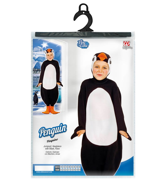 Penguin Jumpsuit, Headpiece, Paws