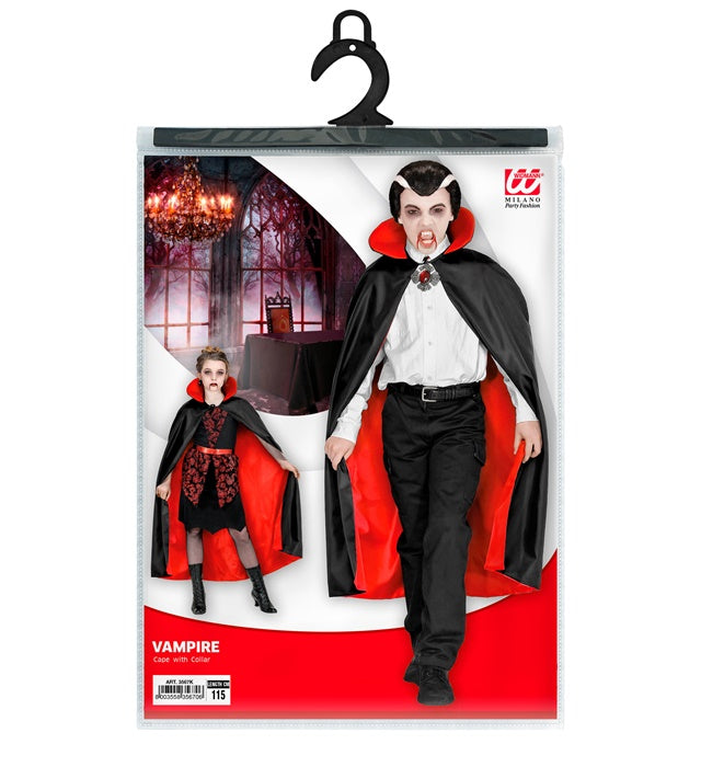 Child Size Deluxe Lined Cape With Collar 115 Cm