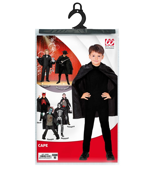 Child Size Black Cape 90 Cm