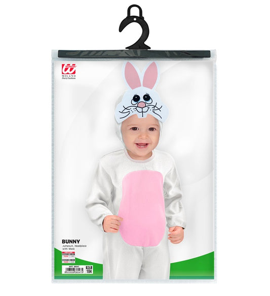 Bunny Jumpsuit, Headpiece With Mask