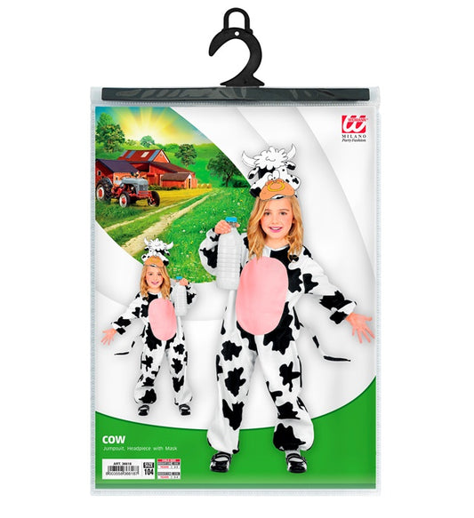 Cow Jumpsuit, Headpiece With Mask