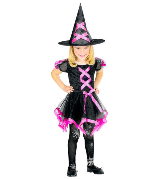 Ribbon Witch 3 Assorted Colours Dress Hat Costume for Girls Image 2