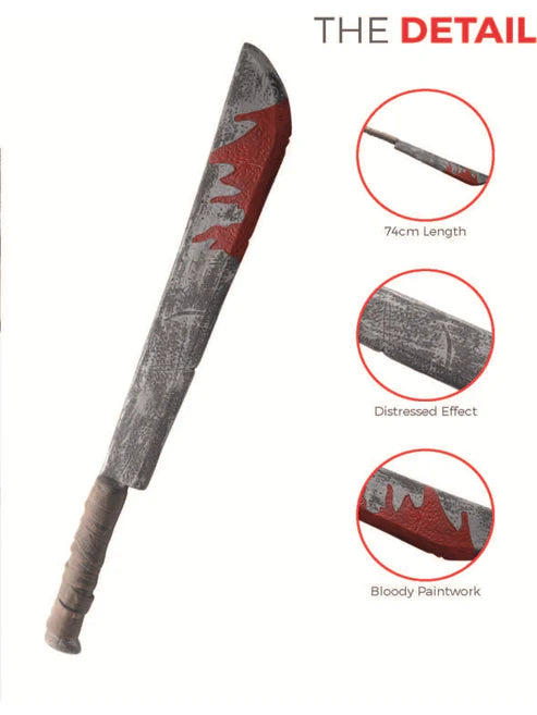 Blooded Chopper Adult Grey Halloween Toy Prop 74cm