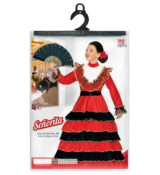 Señorita Dress With Wire Hoop, Belt