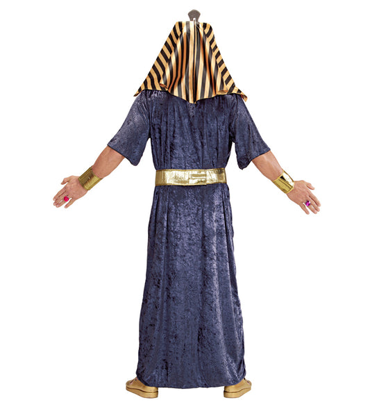 Tutankhamen Robe, Collar And Belt With Gems, Wristbands, Headpiece