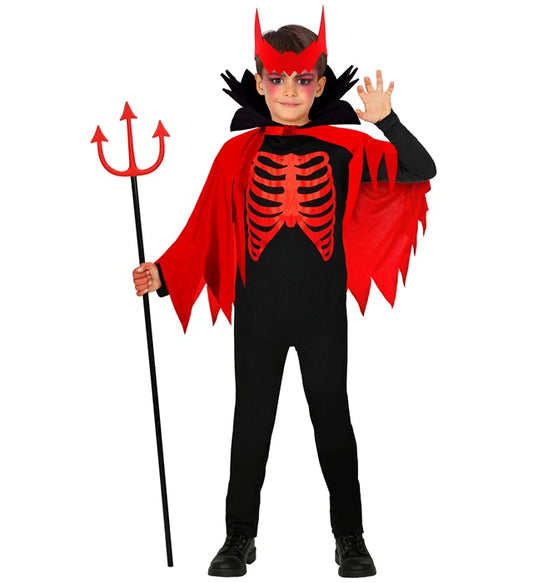 Devil Overalls, Cape Withstand-Up Collar, Horns